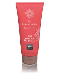 Massage & Glide Gel 2in1 Strawberry Scent 200 ml 